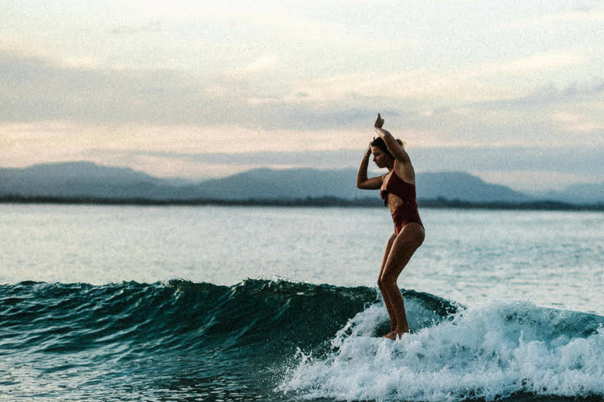 Surfing in Sienna with Elise Trigger